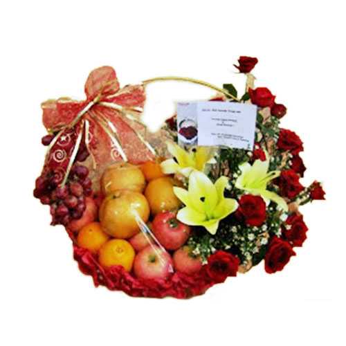 Parcel Buah Bunga Keranjang Parsel Buah Segar Paket Parcel Buah Keranjang Parcel Buah Segar PB30