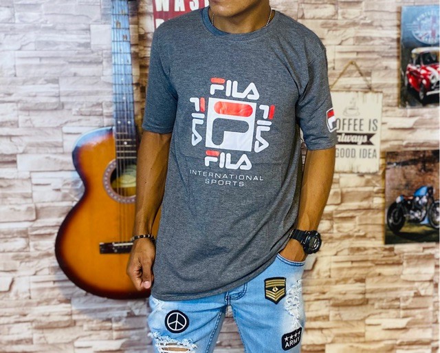 Murah Kaos Pria Distro Spot Printing Abstrak Splashing Biru Kaos Distro Kaos Cowok Murah Elegan