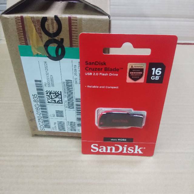 Sandisk USB Flashdisk 16GB Cruzer Blade CZ50 USB 2.0