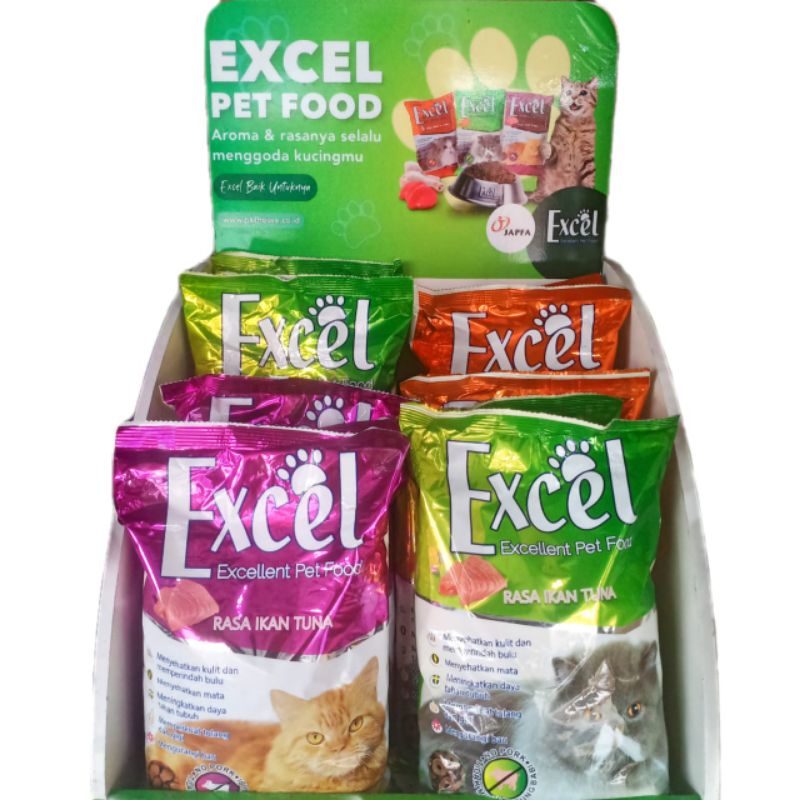 Excel Makanan Kering kucing 500gr 1/2kg Cat Dry Food Adult Mother Kitten Pekanbaru