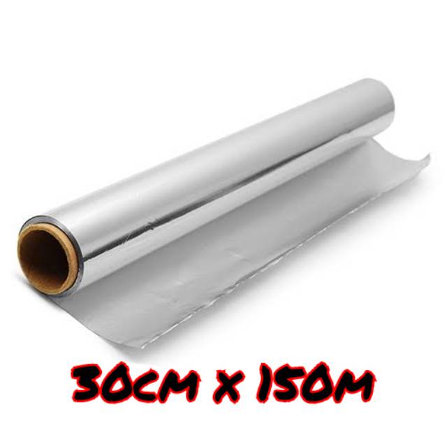 Aluminium Foil Roll 30cm x 150m 15 000cm AluFoil Gulung Aluminium Foil Roll 30cm x 150m 15 000cm AluFoil Gulung