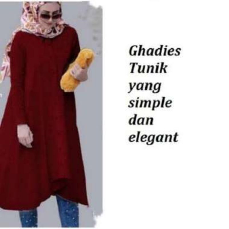 Ghadies tunik atasan wanita fashion muslim remaja