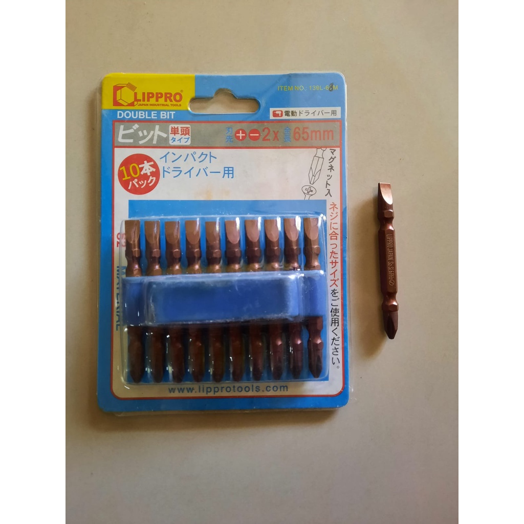 Mata Obeng / Angin Magnet Lippro PH2 X 65mm +/- Obeng Angin Lippro