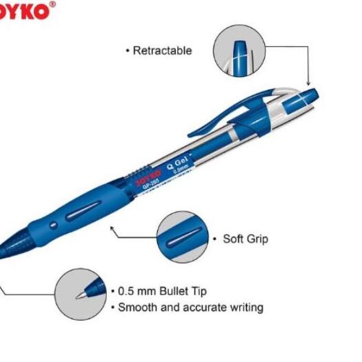 

ペ PULPEN GEL JOYKO Q Gel GP-265 / PULPEN JOYKO 0.5 mm 12 pcs Promo