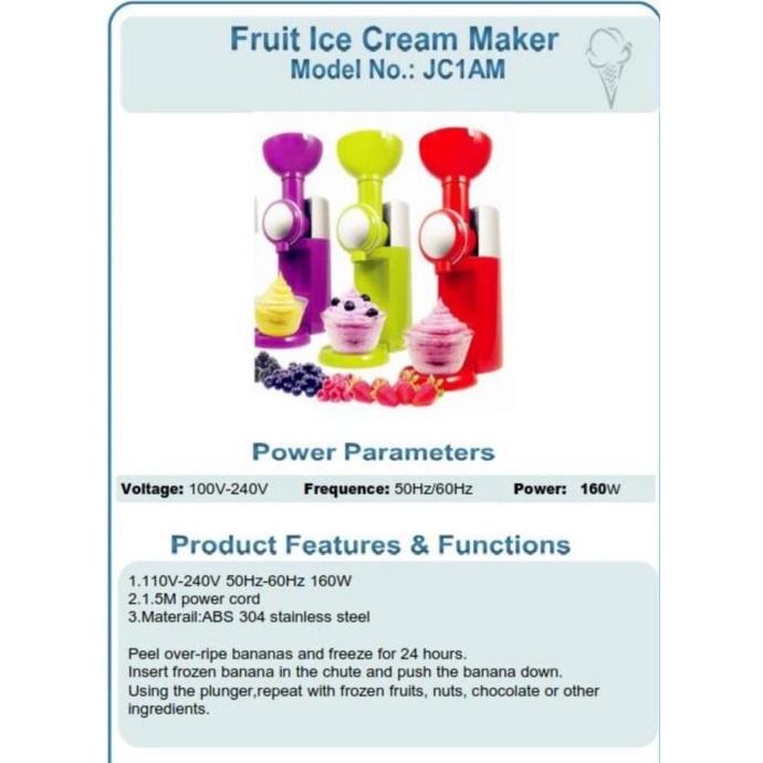 Mesin Pembuat Es Krim Buah Swirlio Big Boss Swirlio By Adriana Shop