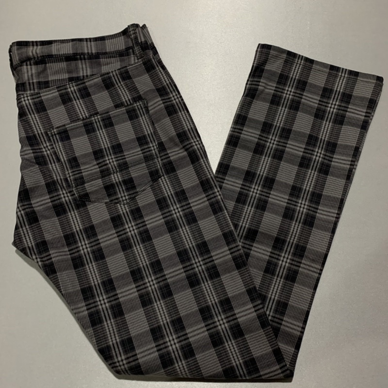 CELANA PANJANG PRIA TARTAN MICHEL KLEIN HOMME SIZE 33 - 34