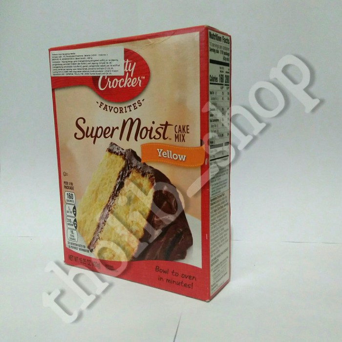 

Betty crocker super moist yellow 432 gram