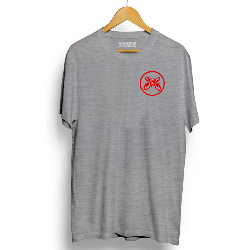 Kaos Distro Slank Circel Little Red - Abu Misty Premium