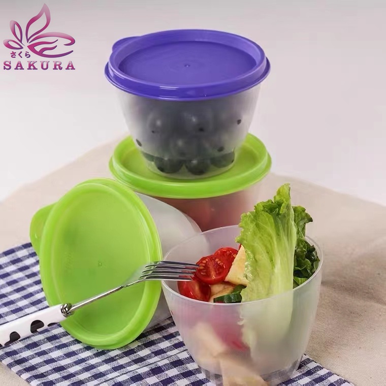 TOPLES SET 3 in 1 / FOOD CONTAINER TEMPAT PENYIMPANAN MAKANAN / TOPLES PLASTIK -sosoyo