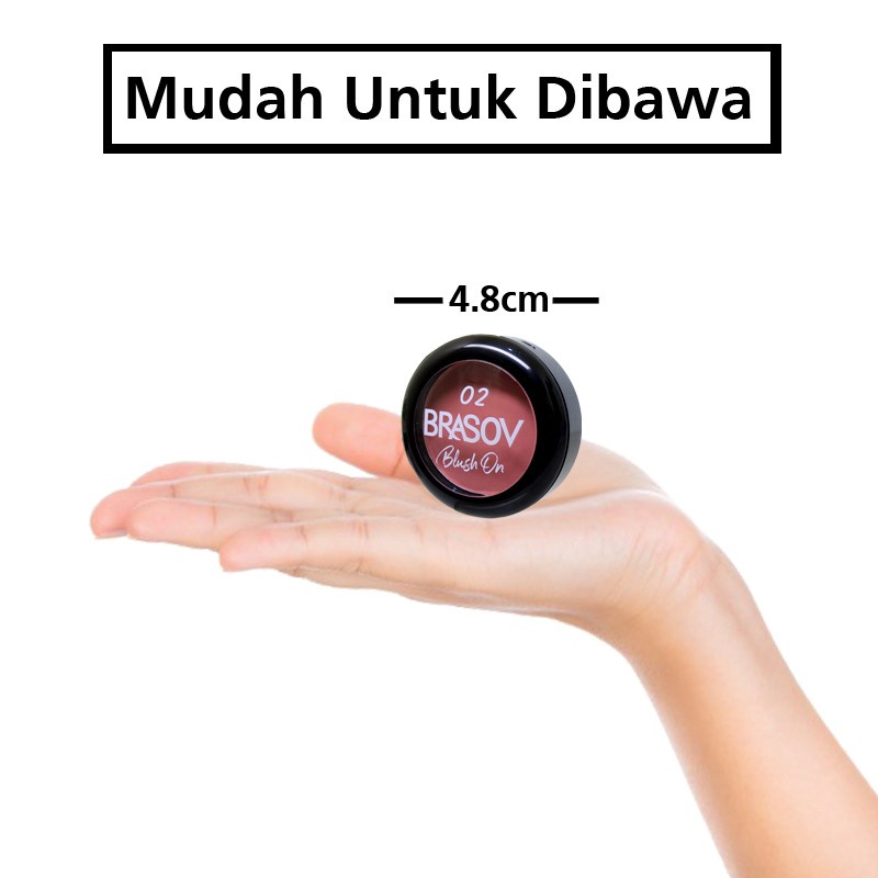 BRASOV blush on blusher perona pipi 4,5 gr