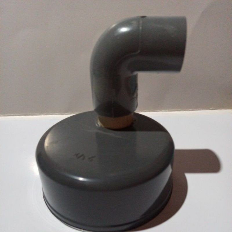 Dop tutup pipa hidroponik 2 1/2" out 1/2"