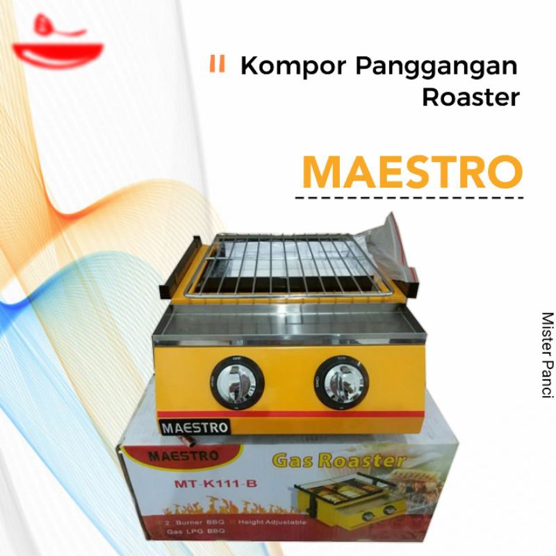 KOMPOR PEMANGGANG SOSIS Gas Roaster Maestro MT-K111 2 Tungku