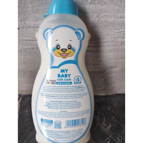 My Baby Bath Hair &amp; Body Wash, Milk Soft &amp; Gentle, Sweet Floral 200 ml