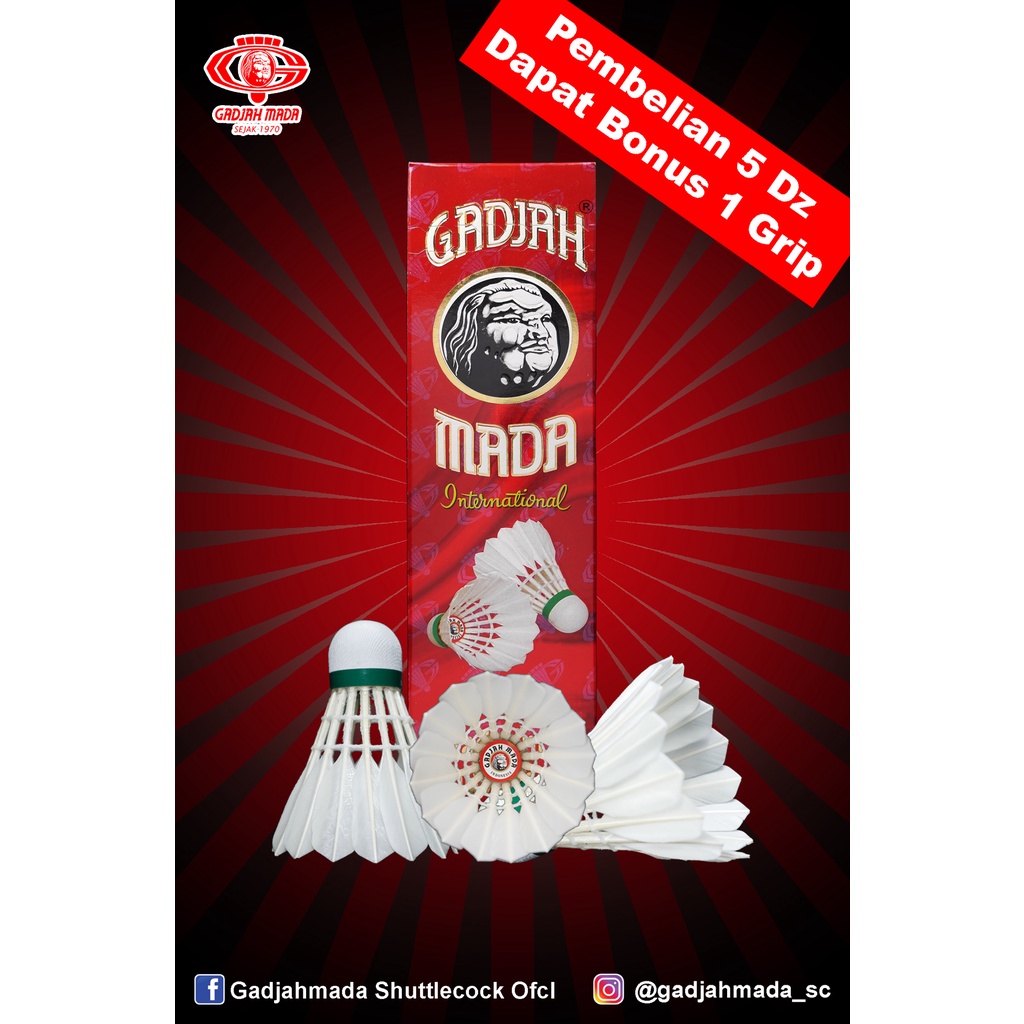 Shuttlecock Gajahmada Spesial @6pcs