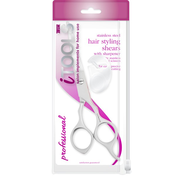 iTools Stainless Steel HAIR STYLING SHEARS with sharpener 10-10