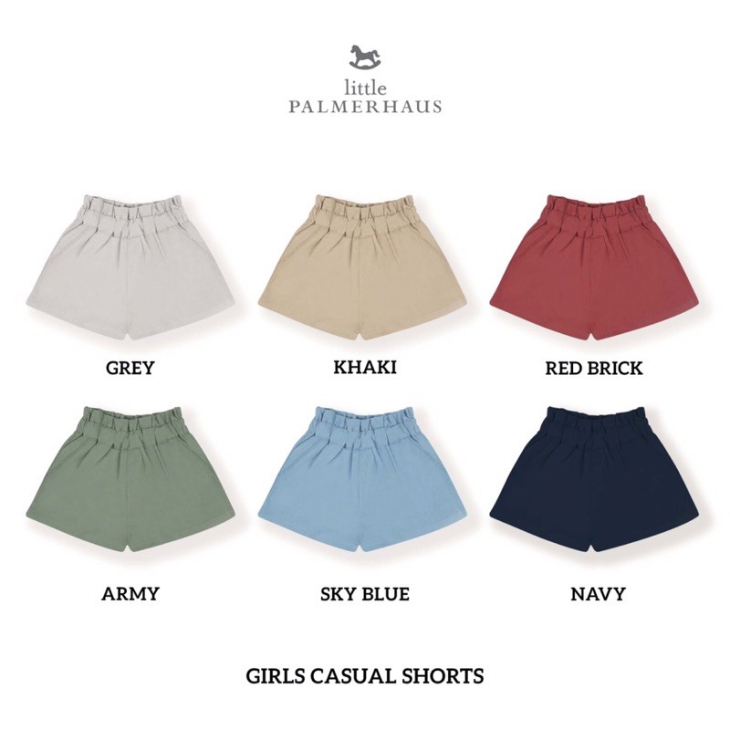 Little Palmerhaus GIRLS CASUAL SHORTS / GIRL SHORT / Celana Pendek Anak Perempuan / Girl