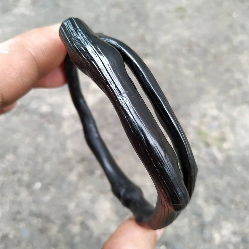 Akar bahar asli - Gelang akar bahar hitam polosan/ Gelang akar bahar hitam asli/ Gelang akar bahar o