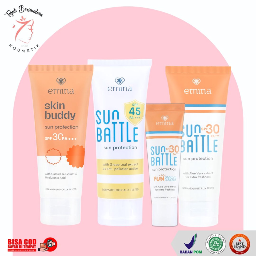 Jual Emina Sun Battle SPF 30 PA+++ 60 ml Sun Battle SPF 45 PA+++ 30