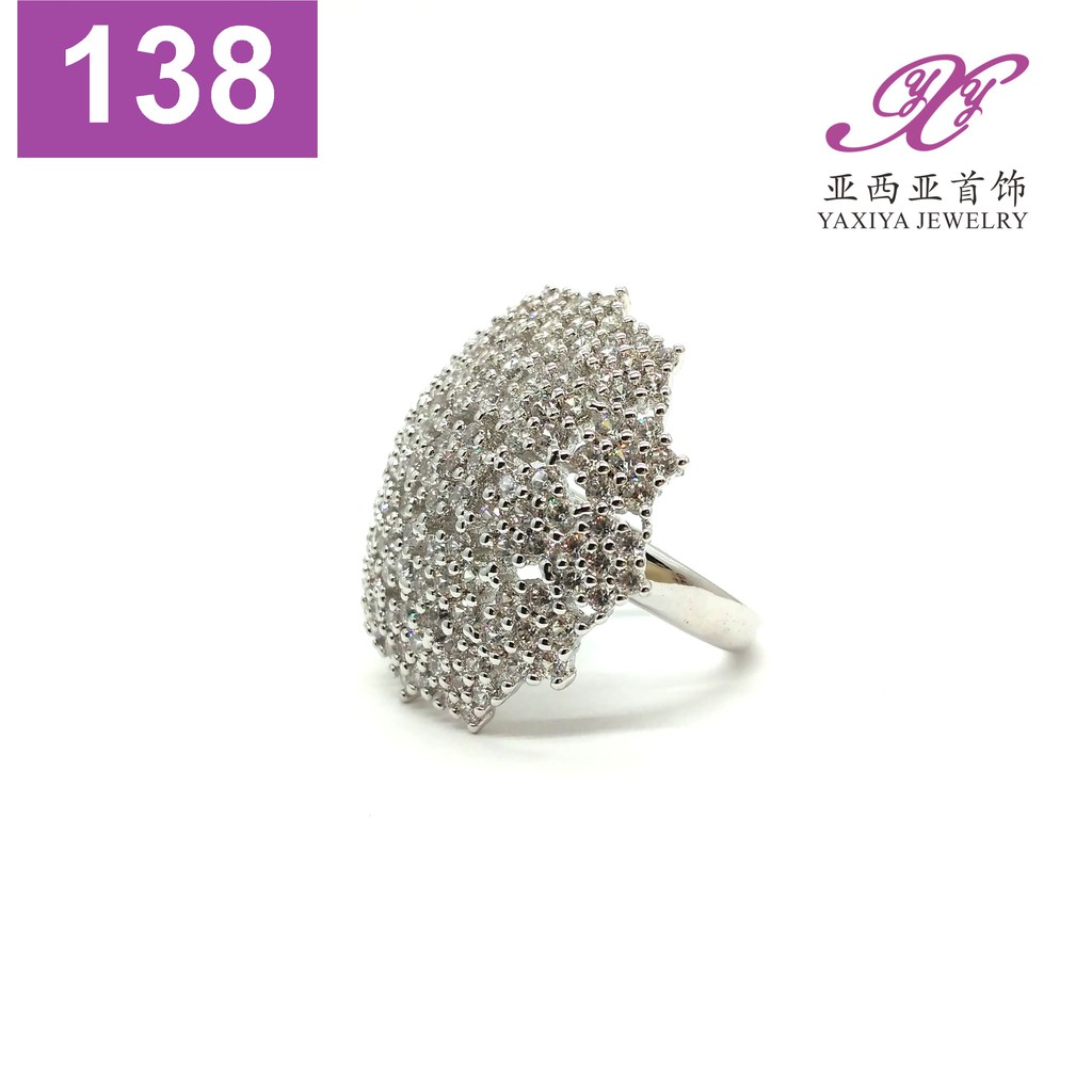 

Cincin Permata Lapis emas putih Perhiasan imitasi Yaxiya Jewelry 138