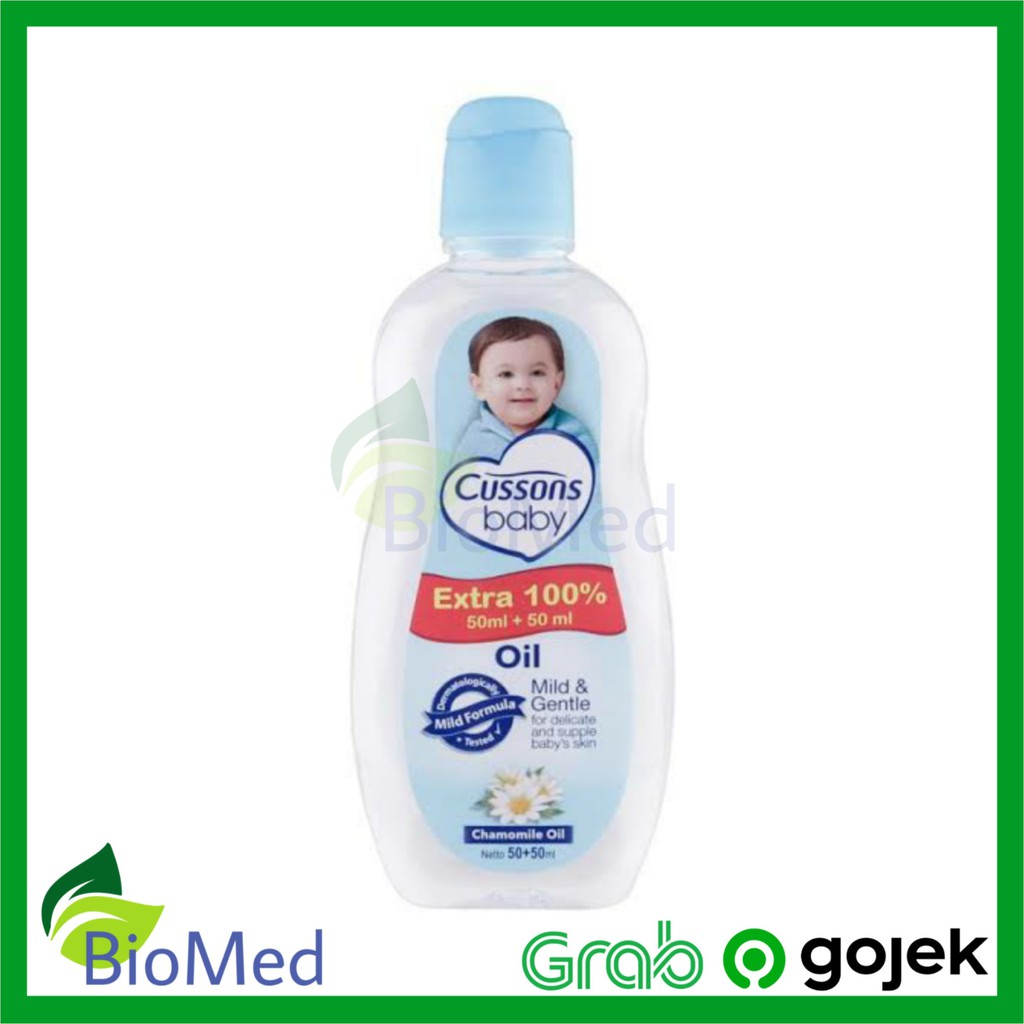 Baby Oil CUSSONS 50 ml Biru Mild &amp; Gentle - Minyak Bayi Cusson Cuson