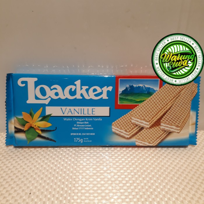 

wafer loacker vanille || wafer dengan krim vanila 175 gram