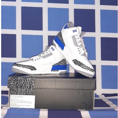 jordan three racer blue