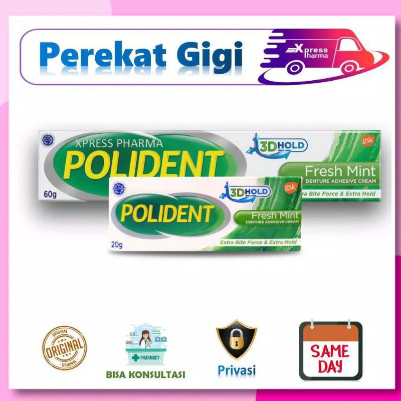 POLIDENT FRESH 20GR // POLIDENT FRESH 60GR PEREKAT GIGI