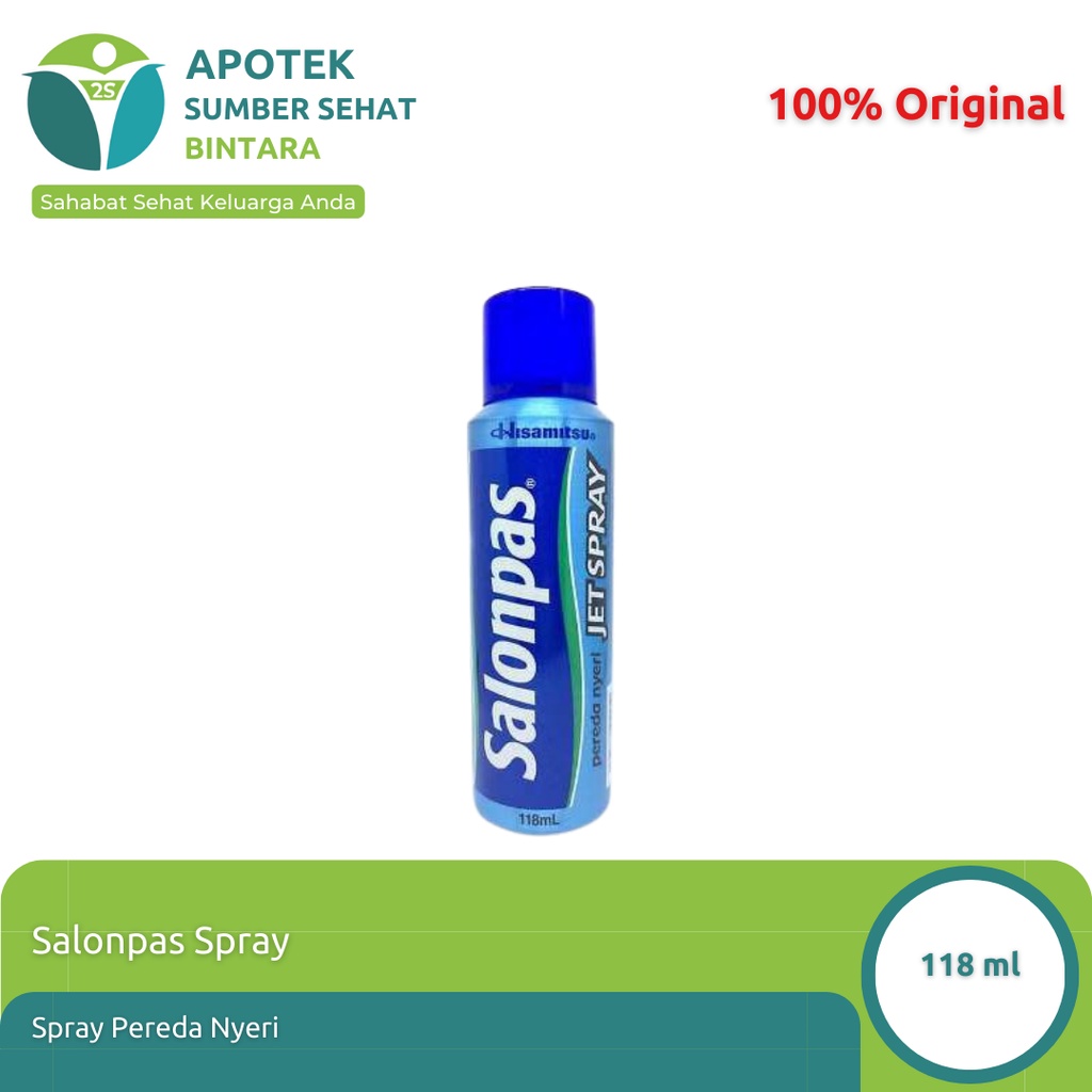 Salonpas Jet Spray Penghilang nyeri 60 ml/118 ml