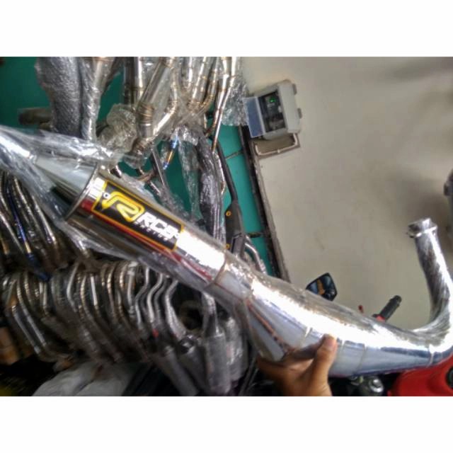 Knalpot Rcb Kolong Telo Crom Rx King PNP