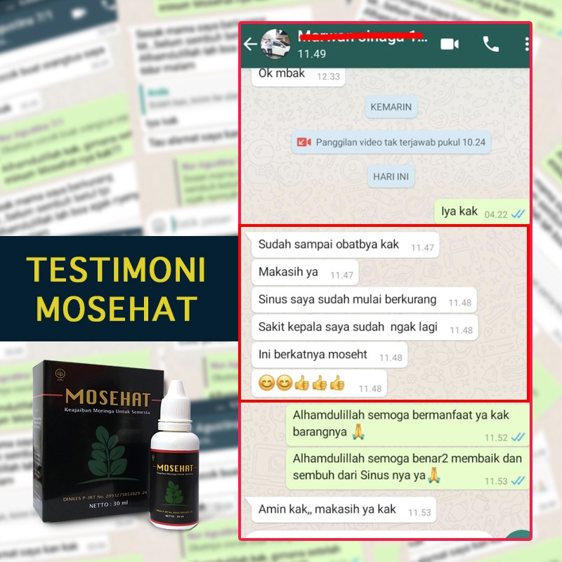 Obat Sinusitis Paling Ampuh | Mosehat Obat Herbal Sinusitis Kronis untuk Dewasa 100% Asli Original-3