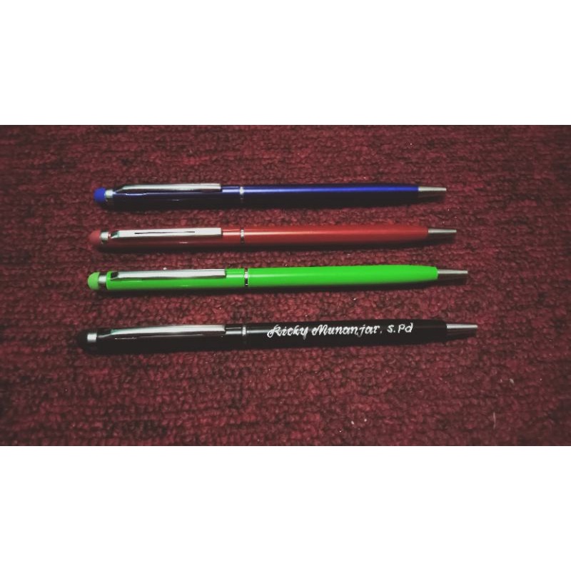 

bolpoint 2in1,bolpoint bisa stylus hape bisa request custom nama langsung jadi
