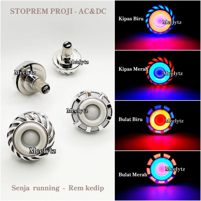 Dijamin Bisa AC DC Lampu stop projie LED proji stoprem stop rem stoplamp