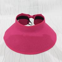 Topi Gulung Pita Import / Topi Lipat / Roll Hat / Topi Pantai Wanita