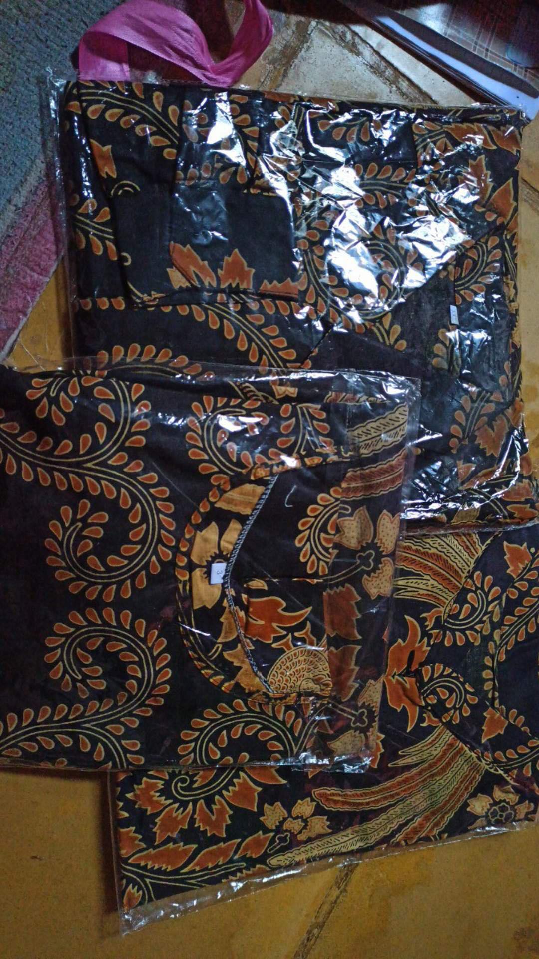 Batik Couple Keluarga Sania Ruffle Ori Ndoro Jowi Dnt Motif Pare Ngadek