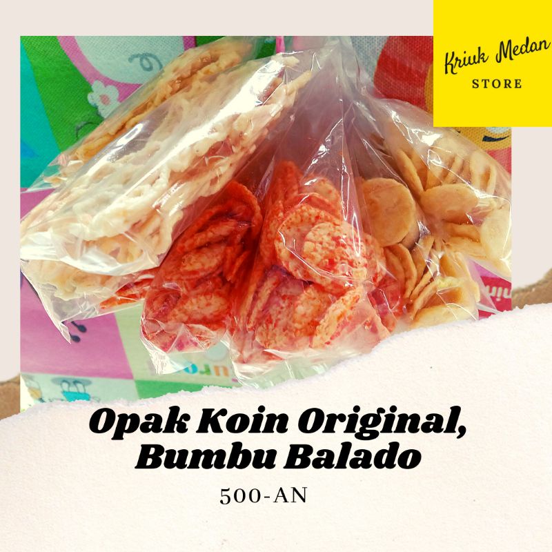 

Opak Koin Masak Original dan Bumbu Balado 20 gr Kemasan 500-an