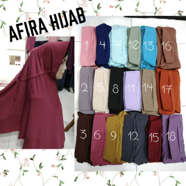 Jilbab Elnifa Serut Jokowi Jumbo / Hijab Syar'i / Bergo