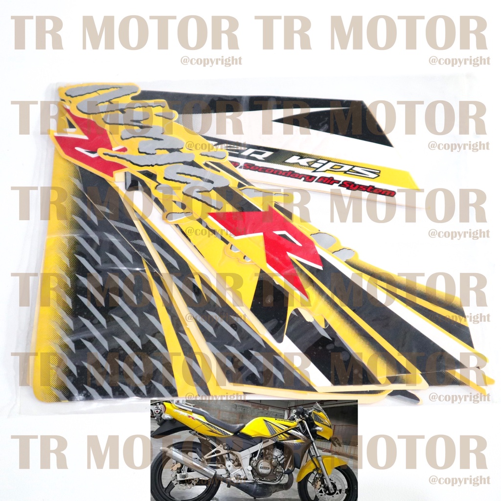 Stiker Motor Ninja R 2013 Sticker Striping Lis Full Set Motor