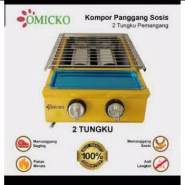 Kompor Panggang sosis 2 tungku