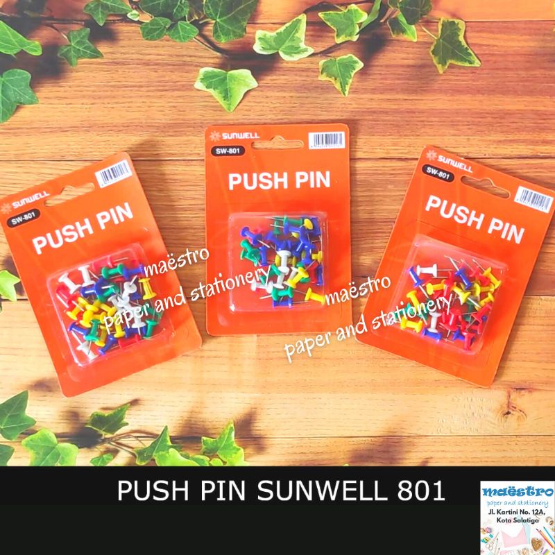 

Push Pin Sunwell / pines / pines gabus / pin / kenko