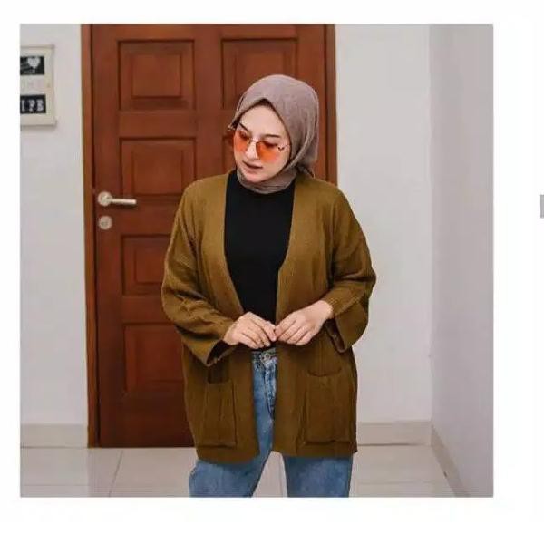 Murah Banget 6SN0B kardigan looccy knited/basic rajut halus t bal 67 Terkini
