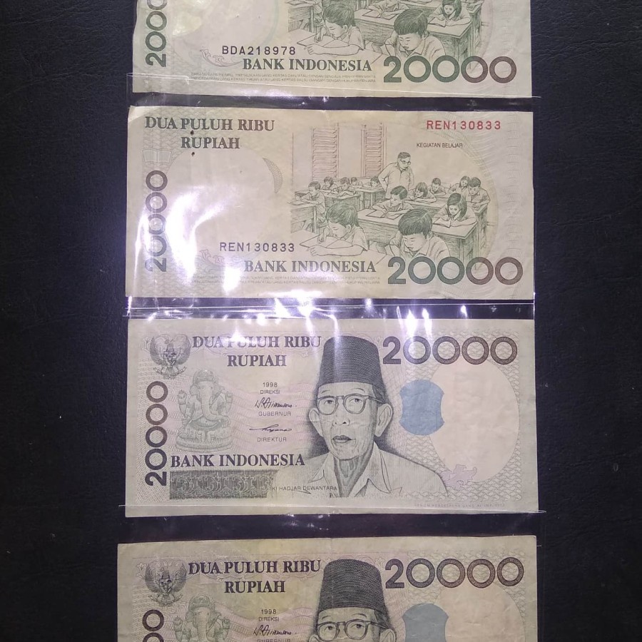 KOLEKSI UANG KUNO RI KI HAJAR DEWANTARA RP 20 RIBU-THN 1993