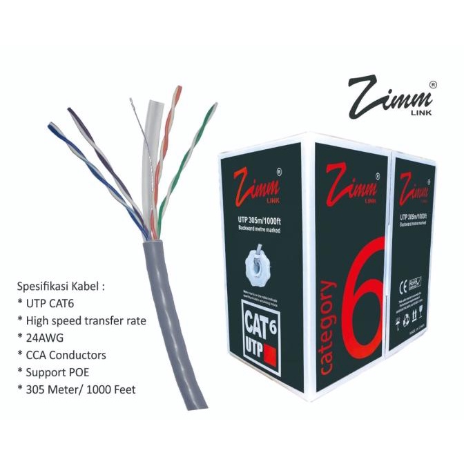 Kabel Zimm Link Utp Cat 6E