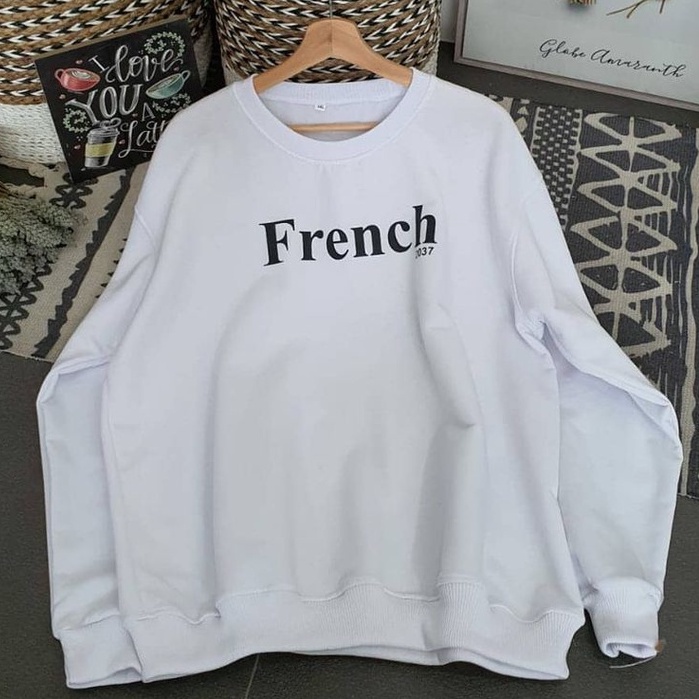 French Sweater XXL - Sweater Pria dan Wanita Big Size