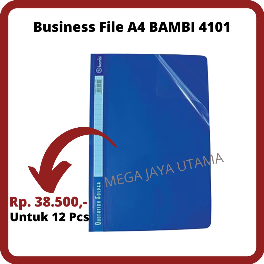 

Business File A4 BAMBI 4101 Biru isi 12 Pcs