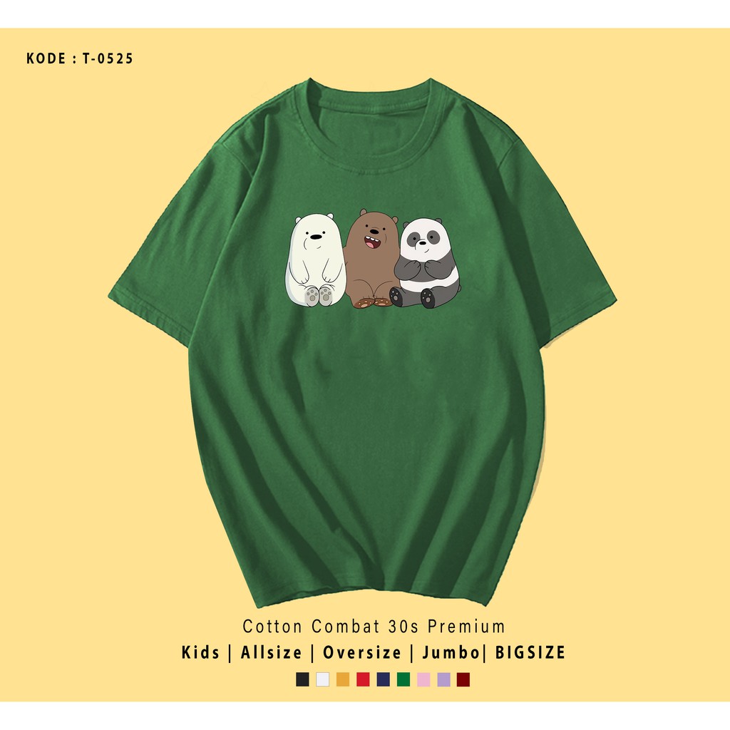 KAOS WE BEAR SIT TOGETHER UNISEX / KAOS COUPLE / KADO UNIK / T-SHIRT CUSTOM / TUMBLR TEE