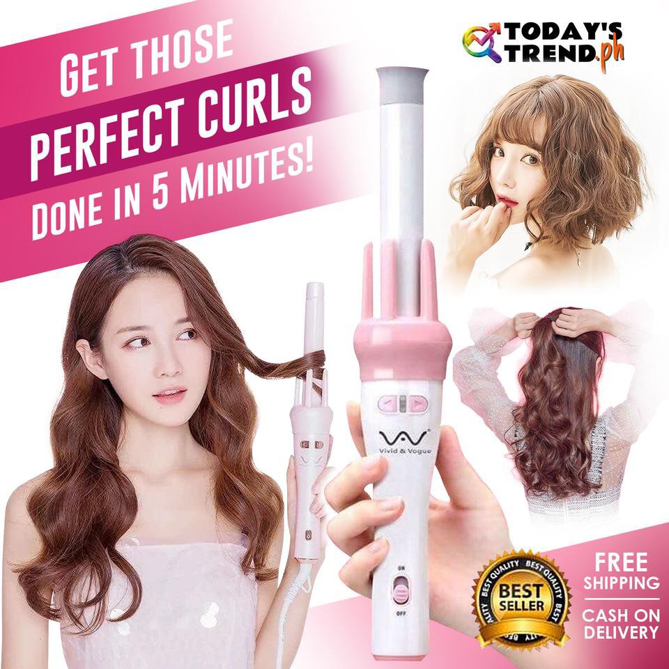 [PROMO TERBATAS] CATOKAN VV VIVIDO & VOGUA Magic Automatic Hair Curler/ Catok Rambut Keriting ORI