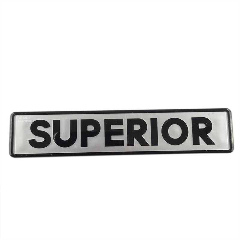 1pc Stiker Emblem Logo Superior Bahan ABS Untuk Dekorasi Bagasi Belakang Mobil