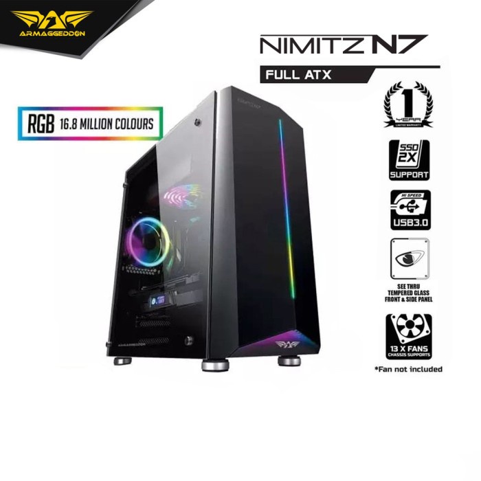 Armaggeddon Nimitz N7 Excellent Full ATX Gaming PC Case
