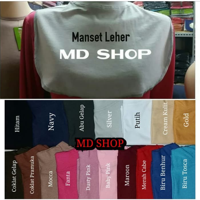 JY489 Manset Leher Manset Penutup Leher Murah Bahan Kaos