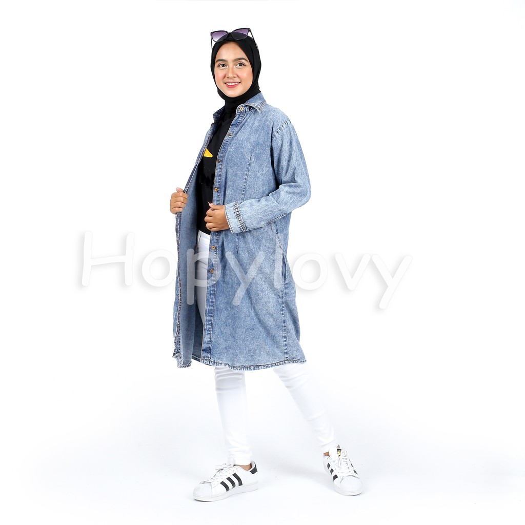 HOPYLOVY - Tunik Lilac Acid Wash